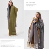 Cross-border scarf wholesale e-commerce live streaming supply chain 88 Cotton candy series, double-sided hand-tied thick whiskers Item Picture